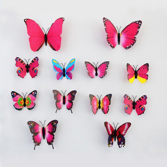 3D Butterfly Decals